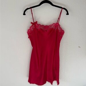 Vintage Victoria's Secret Scarlet Lace Detail Dress